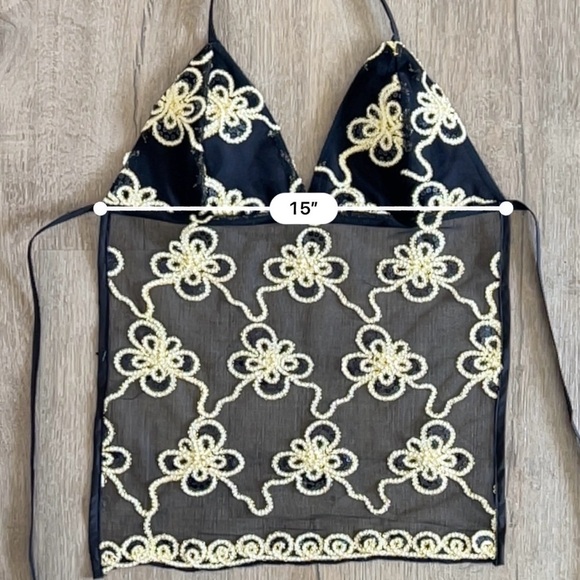 Handmade Y2K Fairycore Ibiza Gold
Embellished Halter Backless Vest Top - Small - Picture 7 of 8